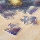 Sun & Moon Lovers Celestial Soulmates Art ジグソーパズル (側面)
