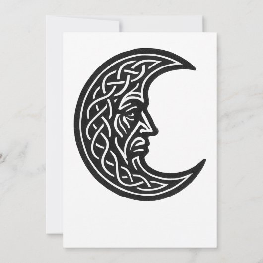 Sun & Moon Mythic Invitation – Pagan, Celestial. 招待状 (裏面)