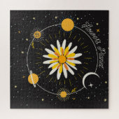 Sun Moon Planets:グラフィックフローラアート ジグソーパズル (横)