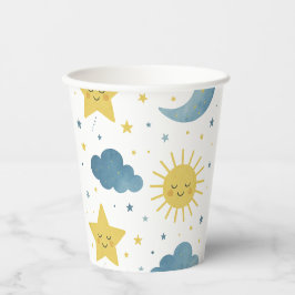 Sun, Moon & Stars Celestial Baby Shower 紙コップ