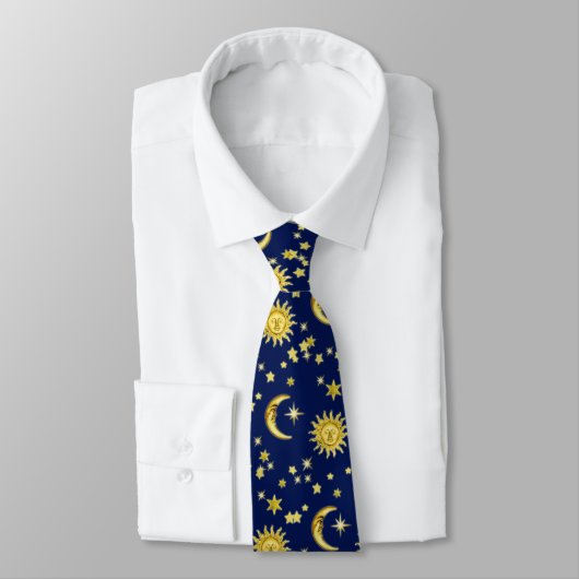 Sun, Moon & Stars Tie ネクタイ (タイ)