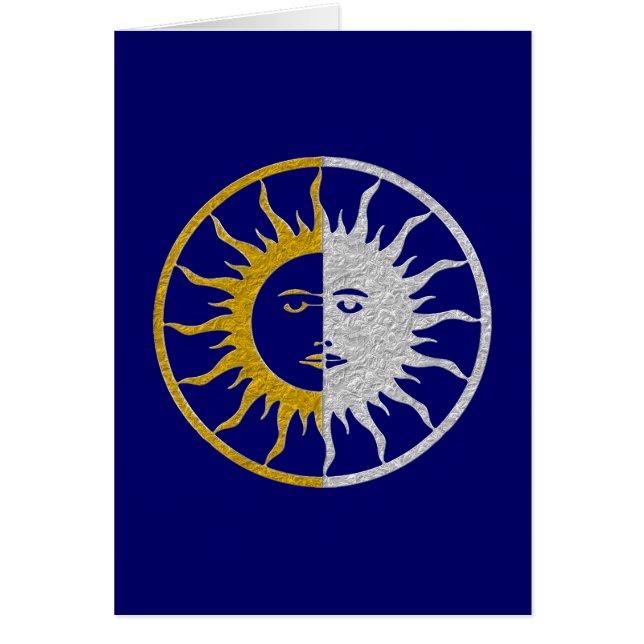SUN & MOON Symbol -金ゴールドシルバー (正面)