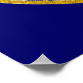 SUN & MOON Symbol -金ゴールドシルバー ポスター (角)