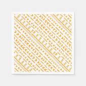 Sun Mudclothアフリカパターンのパス スタンダードカクテルナプキン (正面)