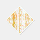 Sun Mudclothアフリカパターンのパス スタンダードカクテルナプキン (角)