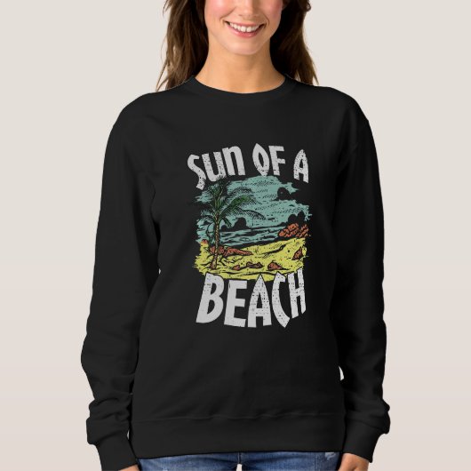 Sun Of A Beach! Island Beach Premium スウェットシャツ (正面)