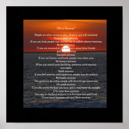 Sun on 海in Black "Do It Anyway" ポスター