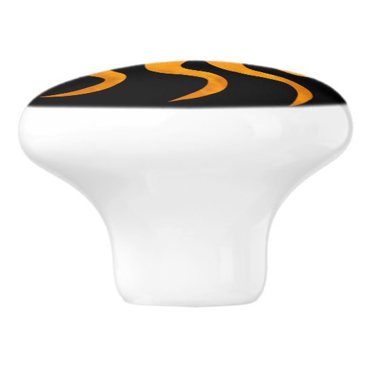 Sun On Black Decorative Ceramic Knob セラミックノブ (側面)