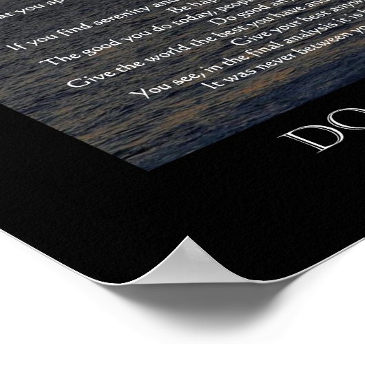 Sun on Data Bottom "Do It Anytime" ポスター (角)