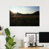 Sun Over Field #4156ポスター ポスター (ホームオフィス)
