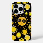 Sun pattern 01 Black BG Case-Mate iPhoneケース (裏面)