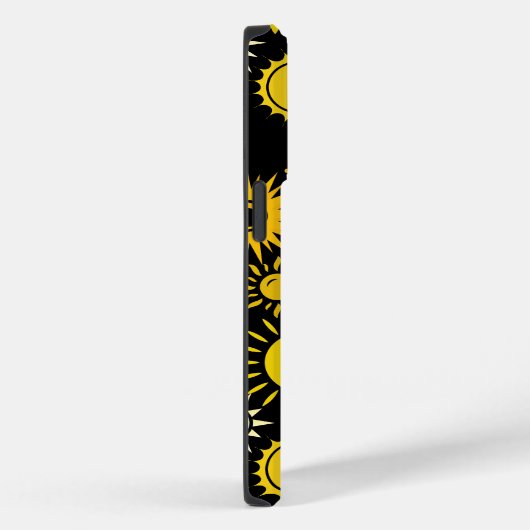 Sun pattern 01 Black BG Case-Mate iPhoneケース (裏面 / 右)