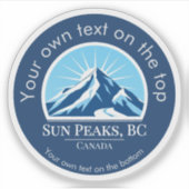 Sun Peaks British Columbia Canada  シール (正面)