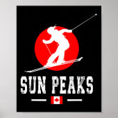 Sun Peaks Canada Ski Resort Rocky Mountains Canadi ポスター (正面)