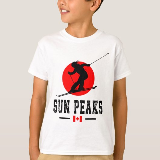 Sun Peaks Canada Ski Resort Rocky Mountains Canadi Tシャツ (正面)