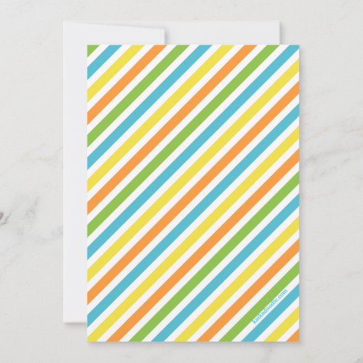 Sun Poolおもしろいカクテル招待状のアダルトパーティー 招待状 (裏面)