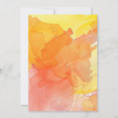 Sun Pool Birthday Partyの招待でスプラッシュ 招待状 (裏面)