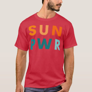 SUN PWR再太陽の生エネルギーギフトforインストーラ Tシャツ