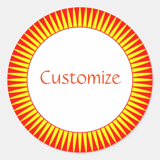 Sun Rayテンプレート ラウンドシール (正面)