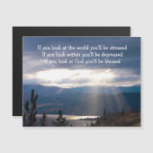 Sun Rays Lakeshore Storm Clouds Look at God Post (正面/裏面)