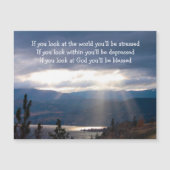  Sun Rays Lakeshore Storm Clouds Look at God  Post (正面)