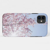 sun rays pass through pink flowers of a wow tree Case-Mate iPhoneケース (裏面(横))
