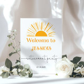 Sun Retirement party Welcome ポスター