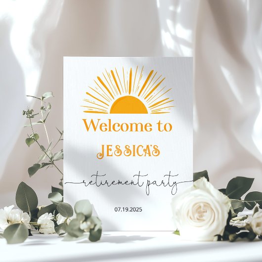 Sun Retirement party Welcome ポスター