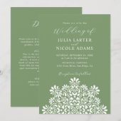 Sun Rising Boho Rustic Floral Mandala Wedding 招待状 (正面/裏面)