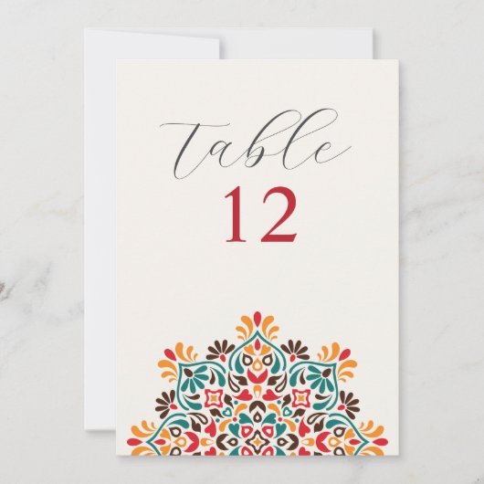 Sun Rising Boho Rustic Floral Mandala Wedding 招待状 (正面)