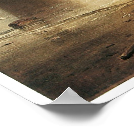 Sun rising through vapour, J. M. W. Turner ポスター (角)