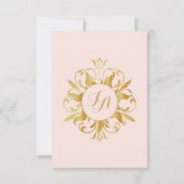 Sun RSVPカードが絡まっている 出欠カード (裏面)