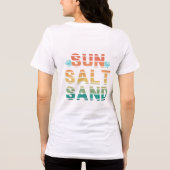 "sun salt sand" Tシャツ (裏面)