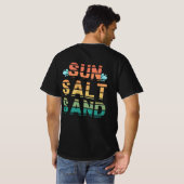 "sun salt sand" Tシャツ (裏面フル)