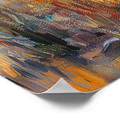 Sun Salutation – 表現力豊かなインナーバランス ポスター (角)