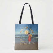 Sun & Sand and a Drink in my hand トートバッグ (正面)