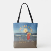 Sun & Sand and a Drink in my hand トートバッグ (裏面)