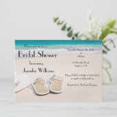 Sun & Sand Destinationブライダルシャワー招待状 招待状 (スタンド正面)