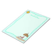 Sun, Sand & Serenity Unlined Notepad ノートパッド (アングル)