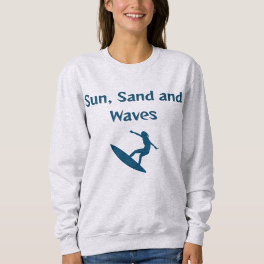 Sun、Sand、Waves Tシャツ (正面)