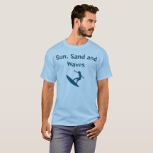Sun、Sand、Waves Tシャツ