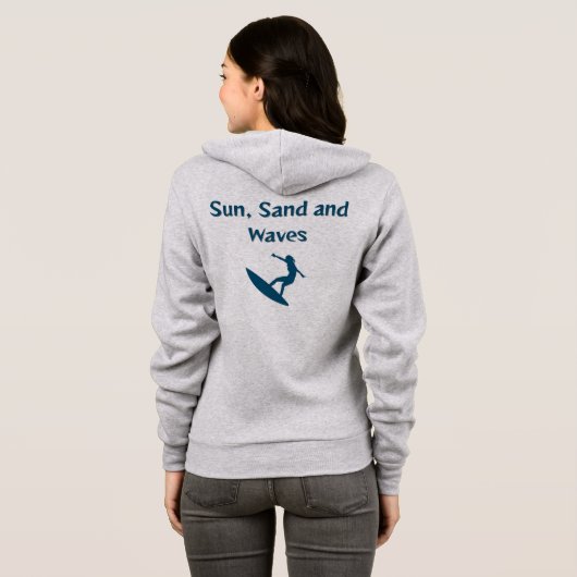 Sun、Sand、Waves Tシャツ (裏面フル)
