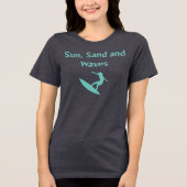 Sun、Sand、Waves Tシャツ (正面)