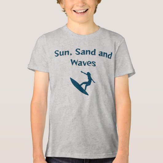 Sun、Sand、Waves Tシャツ (正面)