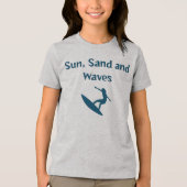 Sun、Sand、Waves Tシャツ (正面)