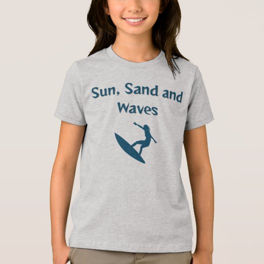 Sun、Sand、Waves Tシャツ (正面)
