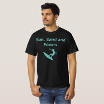 Sun、Sand、Waves Tシャツ