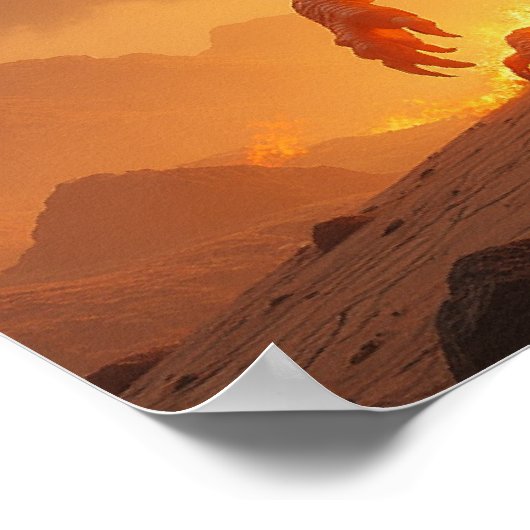 Sun-Scorch Inferno Fire Dragon ポスター (角)