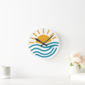 Sun & Sea  ラウンド壁時計 (ホーム)