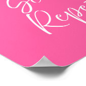 Sun Sea Repeat Pink Poster | Preppy Coastal ポスター (角)
